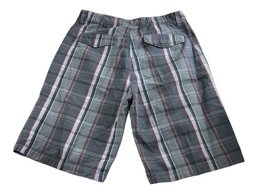 Pantalones Cortos Para Hombre Diseño Alpino a Cuadros Talla 34 Gris Algodón 12" Entrepierna Golf Informales - Imagen 5 de 5