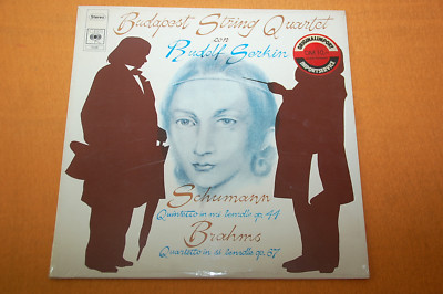 Sealed Budapest String Quartet Serkin Schumann Quintet Brahms Italian CBS Stereo