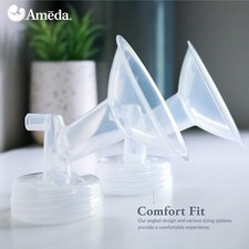 1-Pair Ameda Mya 28mm Breast Pump Flanges for Mya/Mya Pro NEW/SEALED