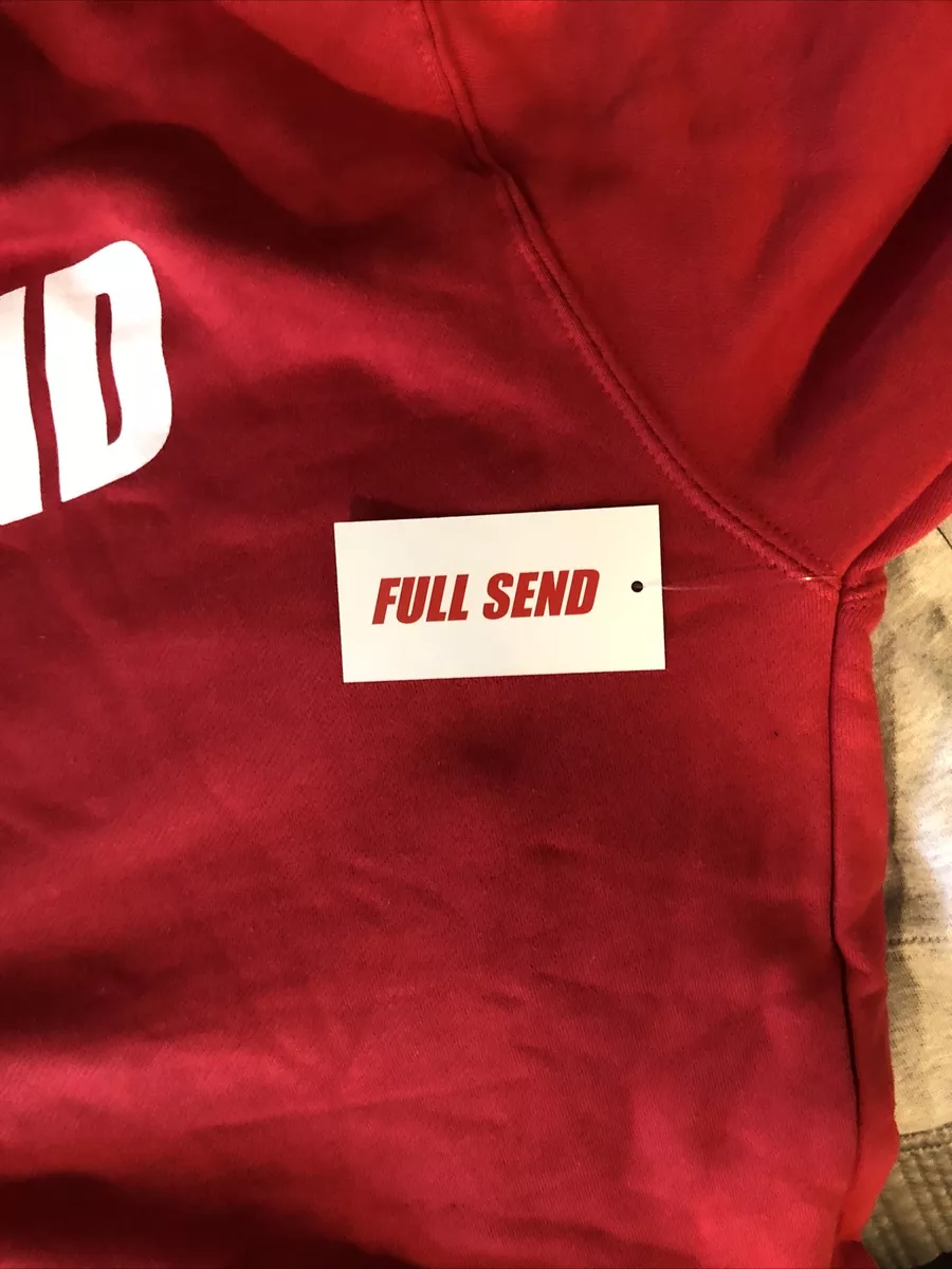 nelk boys red full send hoodie
