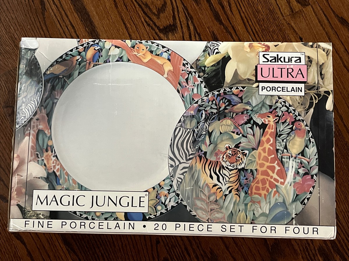 New Vintage 1995 Sakura Ultra Magic Jungle Sue Zipkin 9” Porcelain