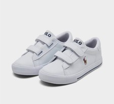 Polo Ralph Lauren Hook  Loop Toddler Boys Easten II EZ White /Blue Sneakers