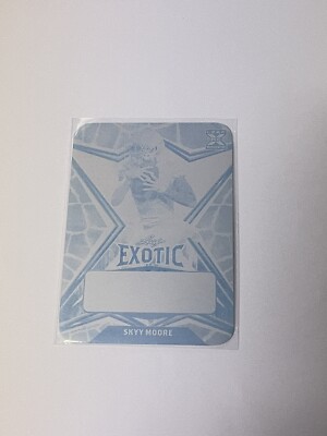 2022 Leaf Exotic Cyan Giraffe Printing Plate Skyy Moore  **029534