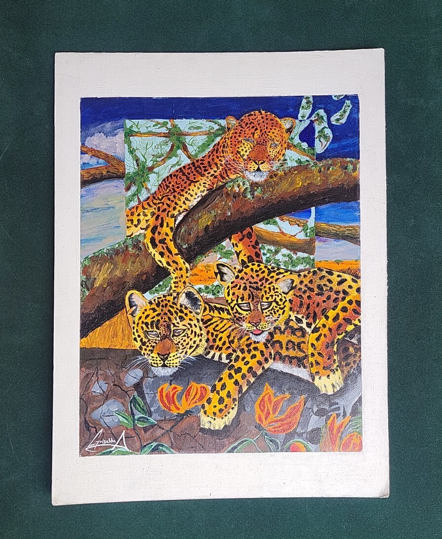 YEESAM ART Dipinto a olio fai da te per adulti e bambini, tigre 16 x 20