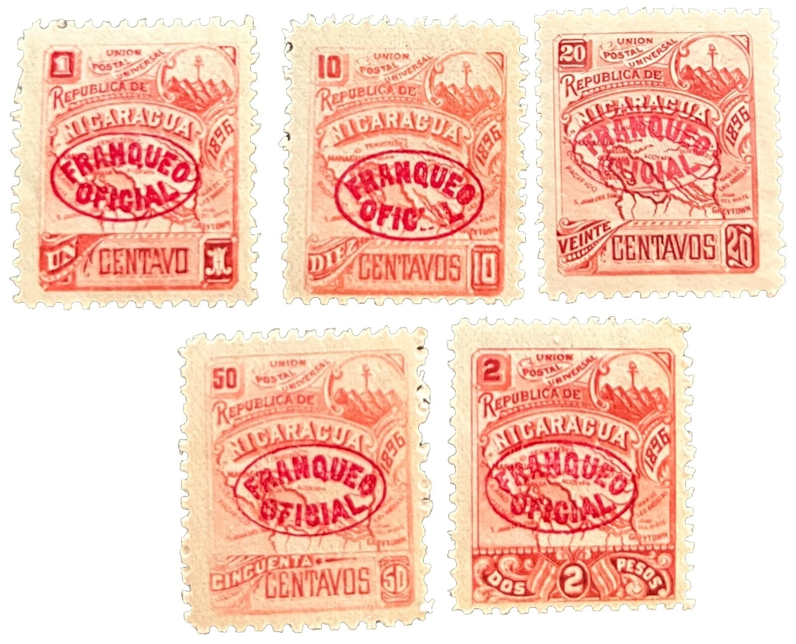 Почтовые марки Nicaraguan