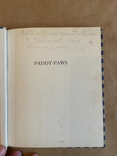 1914 Paddy-Paws Four Adventures of the Prairie Dog with red coat Antique Book - Picture 2 of 12