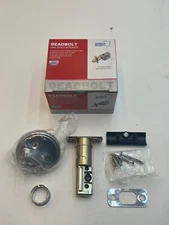 QTY 4 Shield Security One Sided Deadbolt Interior Polished Brass