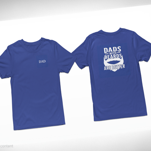 Dads With Beards Are Better Short Sleeve Unisex Tshirt Color Select Fathers Day - Picture 8 of 19