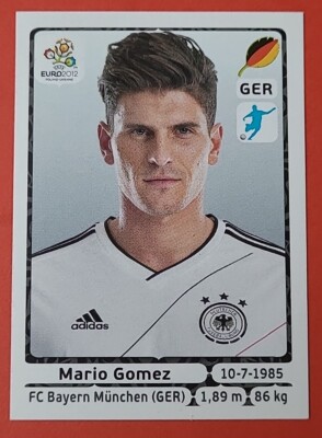 Panini Euro 2012 Sticker No. 248 Mario Gomez Germany Germany Int. Vers.