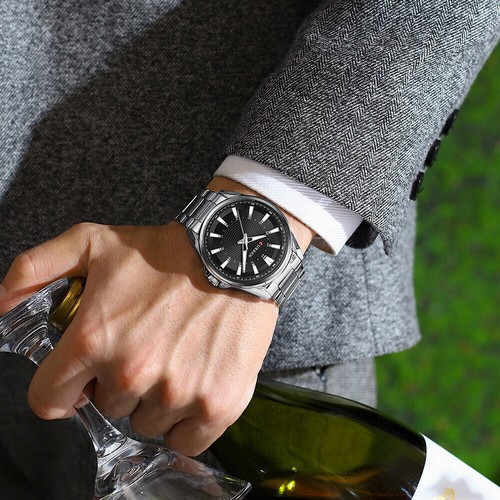 CURREN Men Quartz Watch Brand Male Steel Wristwatch Casual Business Analog Watch - Picture 10 of 22