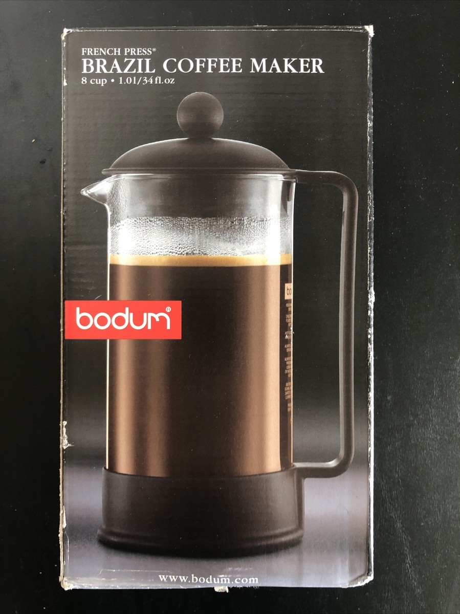 Brand New BODUM Brazil 8-Cup French Press Coffee Maker 34-oz Black  727015265155| eBay