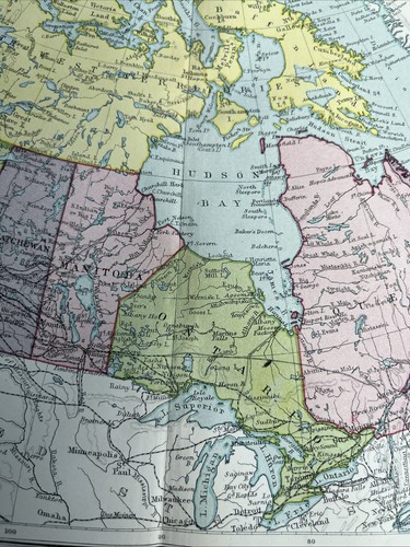 1910: Political Map Of Dominion Of Canada With Newfoundland PSA #45 Print C - Picture 8 of 13