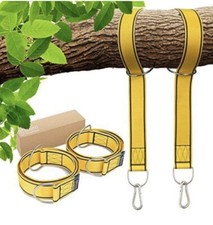 Rhino StrapMate Tree Swing Hanging Strap 4 FT Yellow  Carabiner