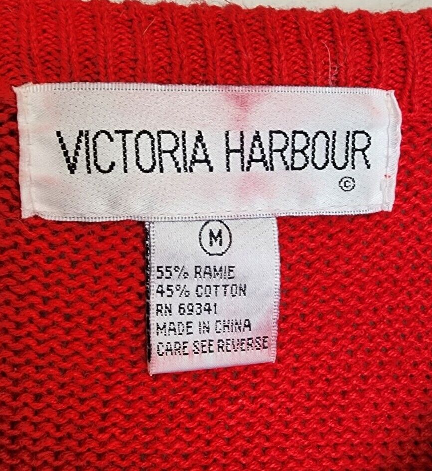 VINTAGE VICTORIA HARBOUR Red Sequin Embellished H… - image 4