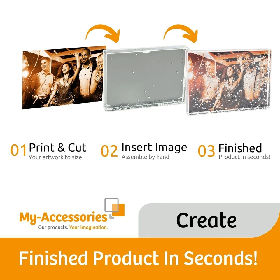 Acrylic Glitter Photo Blocks - Bring Your Images to Life - Image 3 of 4