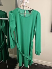 LIPSY SIZE 14 GREEN SHIRT DRESS NEW WITHOUT TAGS