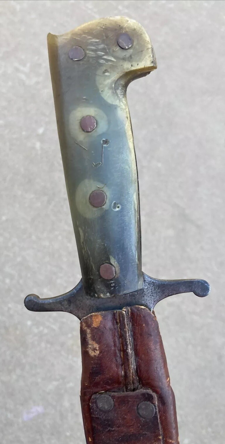 RARE 32" U.S. Collins & Co. #326 Machete / Sword with Tooled Scabbard