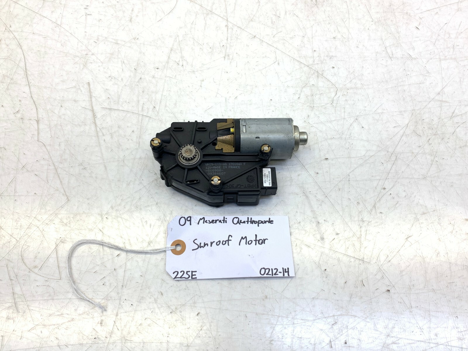 08 09 10 11 12 MASERATI QUATTROPORTE SUNROOF MOTOR OEM WR09-010-AG
