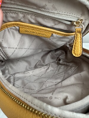 Used Michael Kors Erin Small Backpack Marigold Yellow  display picture 3