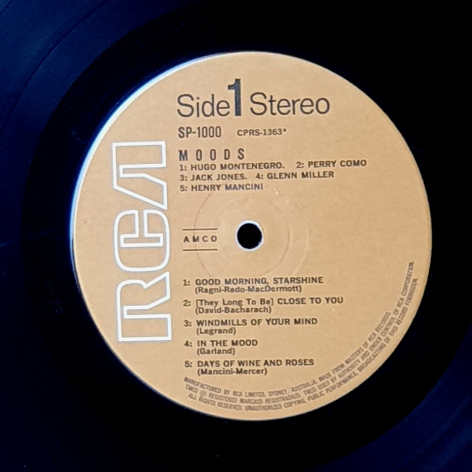 Vtg Moods Various Artists Sampler Album Orange Label RCA (SP-1000 Aus 33 Rpm 12" - Image 4 of 4