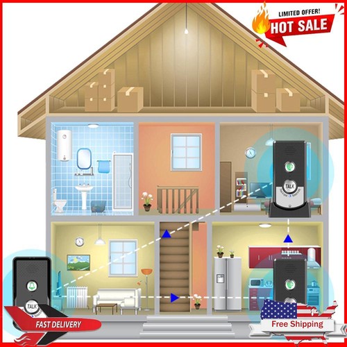 Wireless Intercomunicador Wireless Voice Intercom Doorbell System Unit for Home