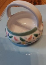 HB Keramik, Zierkörbchen,handbemalt, 1Wahl,100x55 mit Henkel, 100x100mm selten