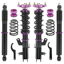 Front & Rear Coilover Struts Shock Assembly For Honda Civic 12-15 ADJ. HEIGHT