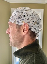 Star Wars pew pew fighters droids skull scrub surgical OR hat surgery cap mens
