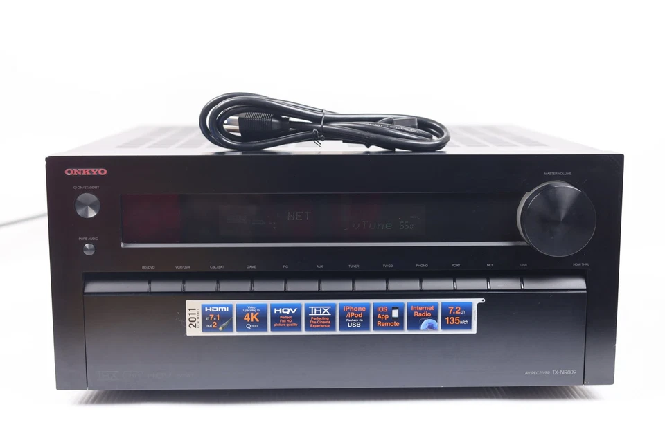 Onkyo TX-NR809 7.2 Network 4K AV Receiver 135 WPC u258 - Image 3 of 4