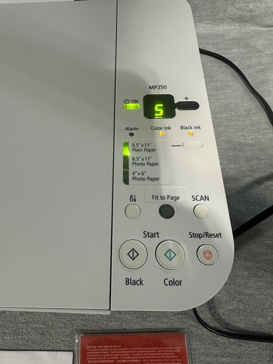 CANON PIXMA MP250 - All-In-One Inkjet Printer NEED NEW INK