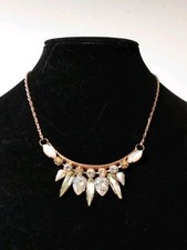 Mariana Swarovski Clear Crystal and Pearl Necklace Adjustable Designer