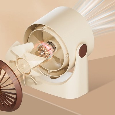 Practical Small Desktop Fan Comfortable Wall Mountable Small Fan Rechargeable