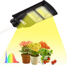 Solar Grow Lights for Outdoor Plants, Cordless Full Spectrum Growing Led Greenho