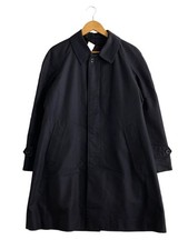 Mens Aquascutum Aquascutum Stand Collar Coat 38 Cotton Navy N6800