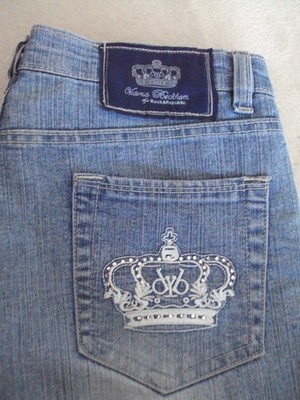 Victoria Beckham ROCK & REPUBLIC Jeans, 5-pocket, üners Knie, Gr. 33
