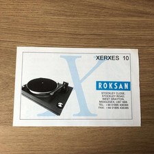 GRAM213 MAGAZINE ADVERT 5X8 ROKSAN XERXES 10 TURNTABLE