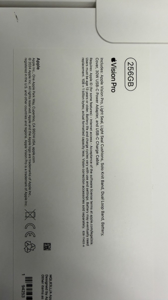 Apple Vision Pro 256GB M2 with original box | eBay