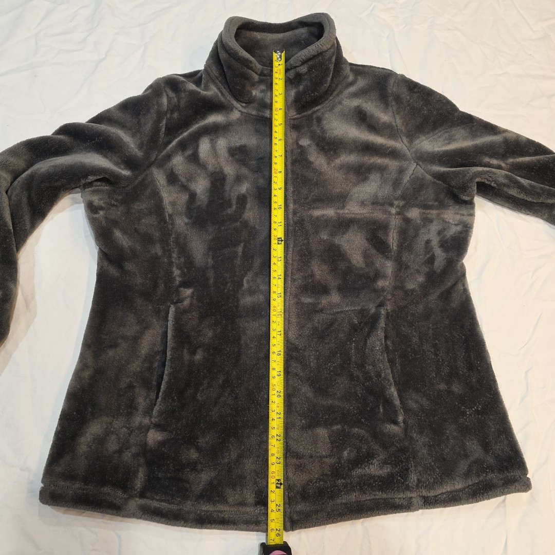 32 Degrees MEDIUM HeatKeep Gray Polyester Faux Fu… - image 6