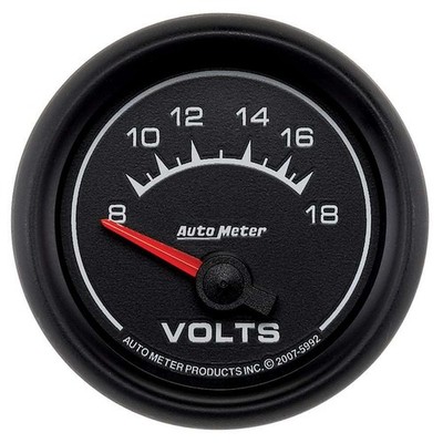 Auto Meter 2-1/16 ES Voltmeter Gauge - 8-18