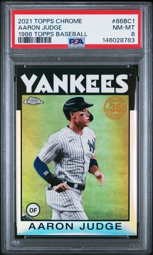 2021 Topps Chrome - 1986 Topps Baseball Aaron Judge #86BC-1 PSA 8