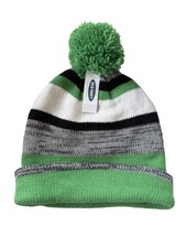 NWT Men s Old Navy Winter SKI POM POM BEANIE MEAN Green Gray
