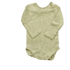 Quincy Mae Ribbed Long Sleeve One-Piece Mini Dots Baby 6-12 Months
