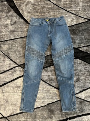 SHIMA Biker Motorcycle Riding Jeans Blue Denim Men's W32 x L31 armored 