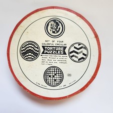 Vintage Set of Four Torture Puzzles by Shackman, Made in Japan, 1960s