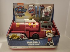 Paw Patrol Big Truck Pups Marshall Rescue Spin Master 4-Piece Set New
