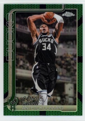 2025 Chrome Update Green Basketball Refractor /99 Giannis Antetokounmpo #7 0tn3