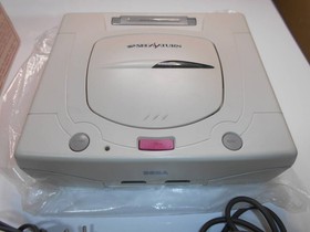 SEGA Saturn Console HST-3220 Boxed Set Controller Memory Tested NTSC-J