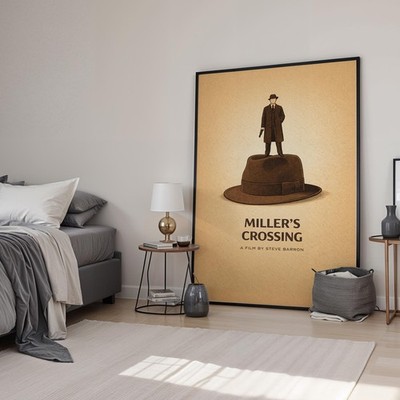 Miller's Crossing Art Minimal Movie Kunstdruck | Filmposter | Leinwand & gerahmt