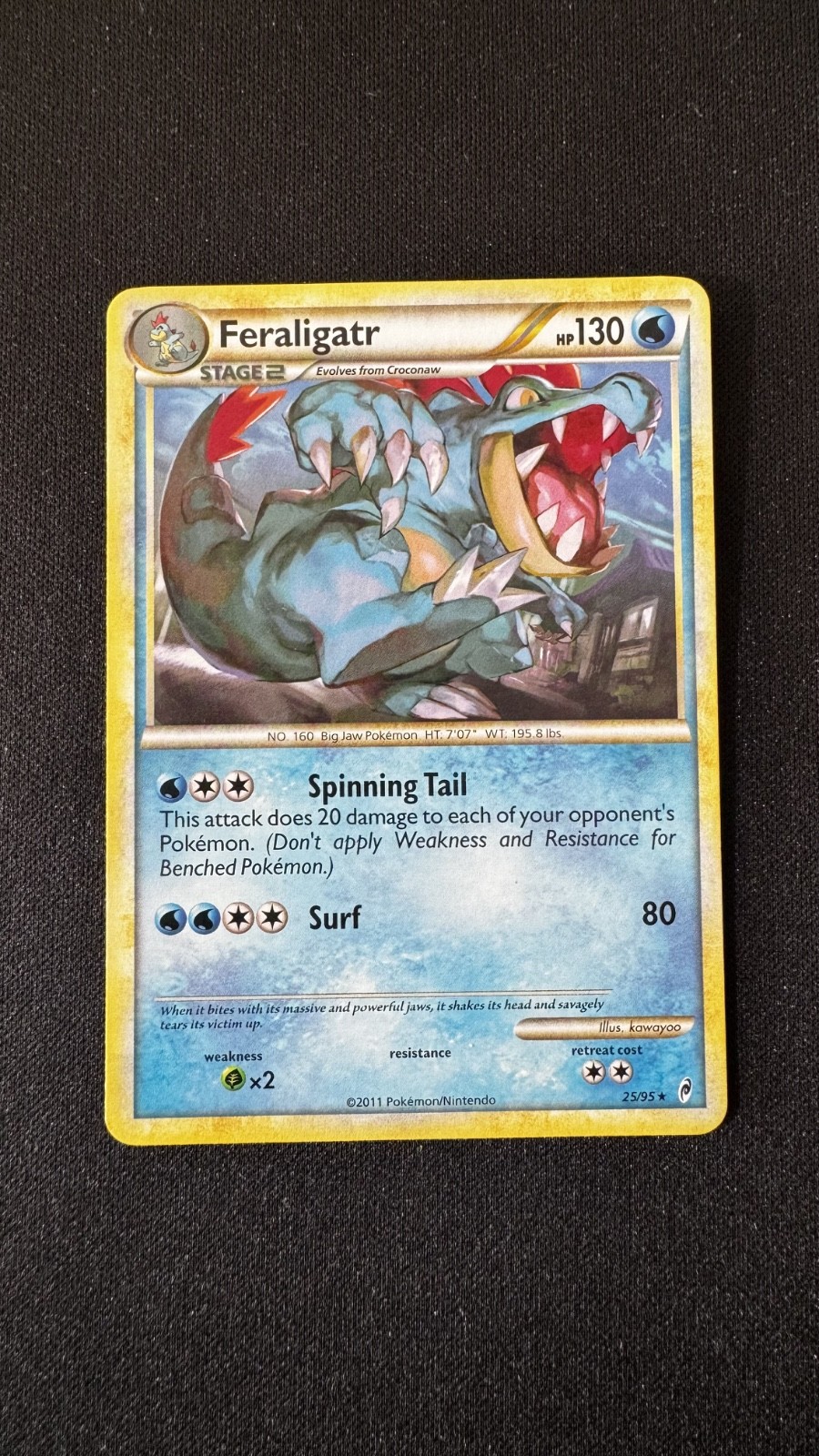 2011 NM Feraligatr HGSS Call Of Legends English Pokemon 25/95