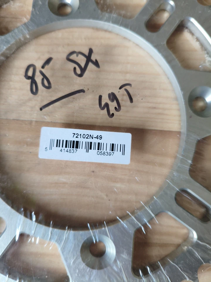 Couronne AFAM 49 dents alu pas 428 type 72102N 85SX 85MC 85TC... - Photo 3/3